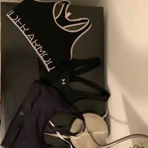 Set of 3 Black Sports Bras in Medium